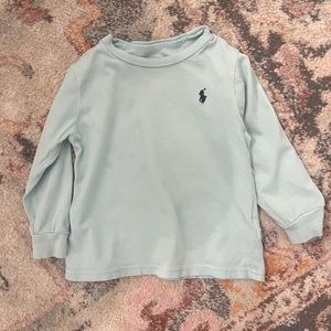 Ralph Lauren l/s aqua blue shirt size 18M.